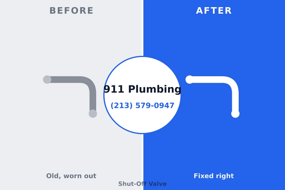 Before and after: plumbing repair Dickson, OK